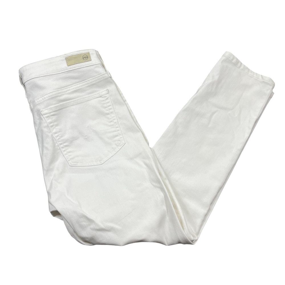AG‎ Adriano Goldschmied 31R The Farrah Skinny Denim White High RIse Skinny Ankle